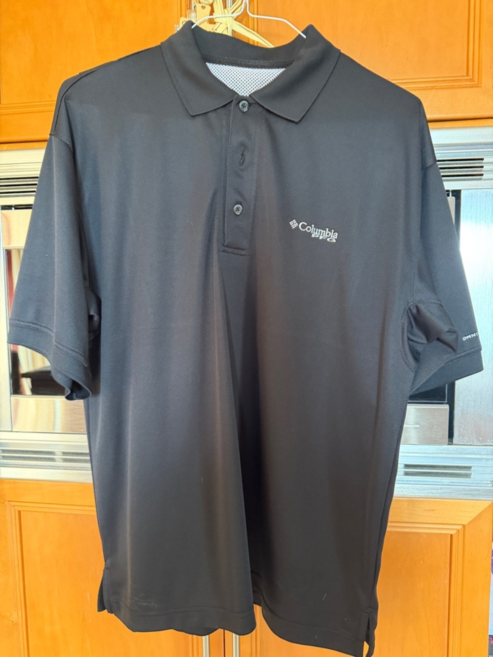 Columbia PFG OMNI SHADE Black Men's Short Sleeve Polo